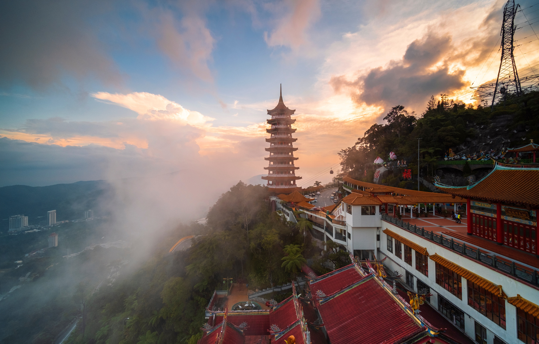 Genting Highland misty sunset